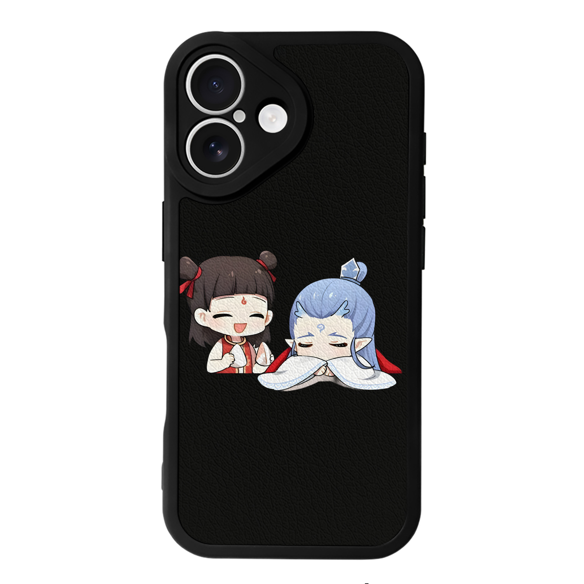 （画像用） Ne Zha 2 ナタ 魔童の大暴れ 【iPhone 16シリーズ対応】シリコンスマホケース（レザー調） 材質：シリコン